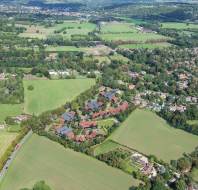 Aerial view of Shiplake Meadows site