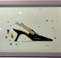 Fashion-inspired artwork by Michele Dias, owner at Cooper's Hill