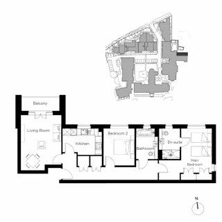 Floorplan for 3 Brunswick House